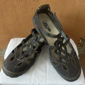 JBU by‎ Jambu Memory Foam Women’s 8.5 Gray Hook & Loop Sport Walking Shoes